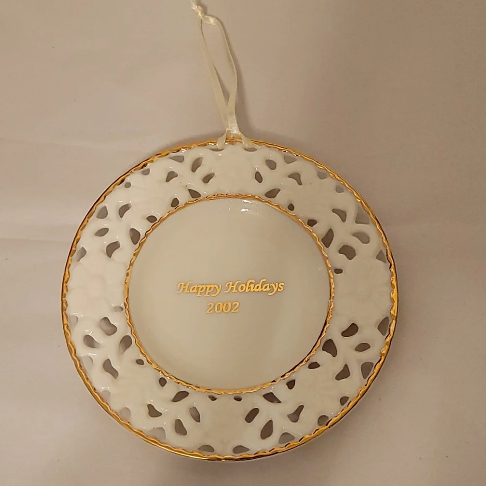 2002 Happy Holidays Plate Decoration